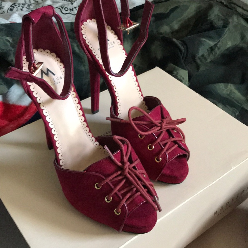 Madison velvet heels